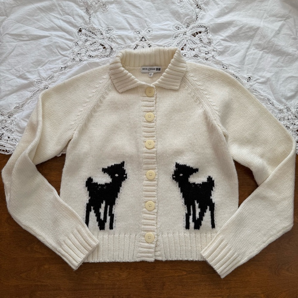 Ines De La Fressange x Uniqlo Deer Sweater